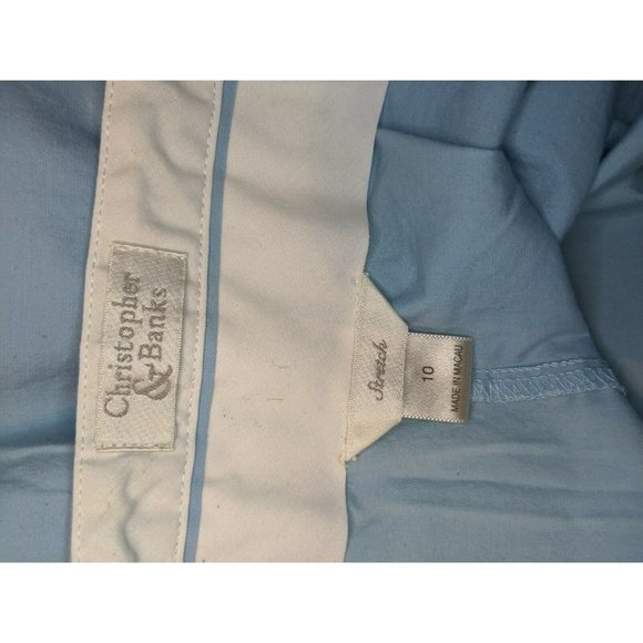 CJ Banks Size 10 Light Blue Skirt Modest Christopher Womens - Picture 6 of 8